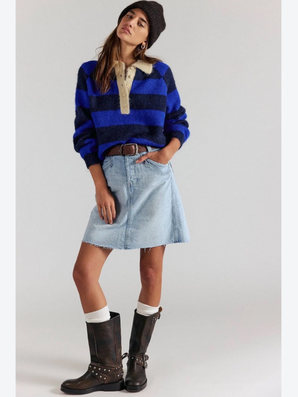 We The Free Suzy Denim Midi Skirt